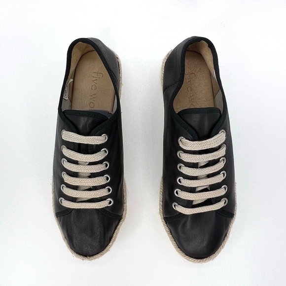 Five Worlds by Cordani Romero Espadrille Flatform Sneaker Black EU 38 = US 7.5-8 - Picture 5 of 10